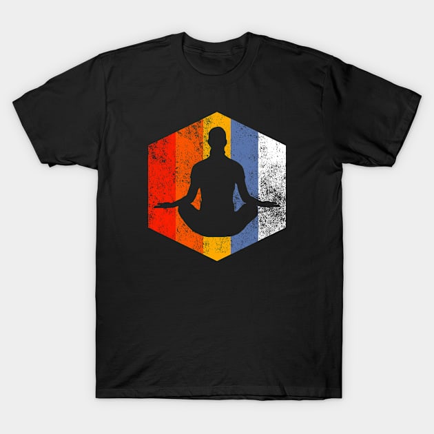 Vintage yoga figure T-Shirt by savariya